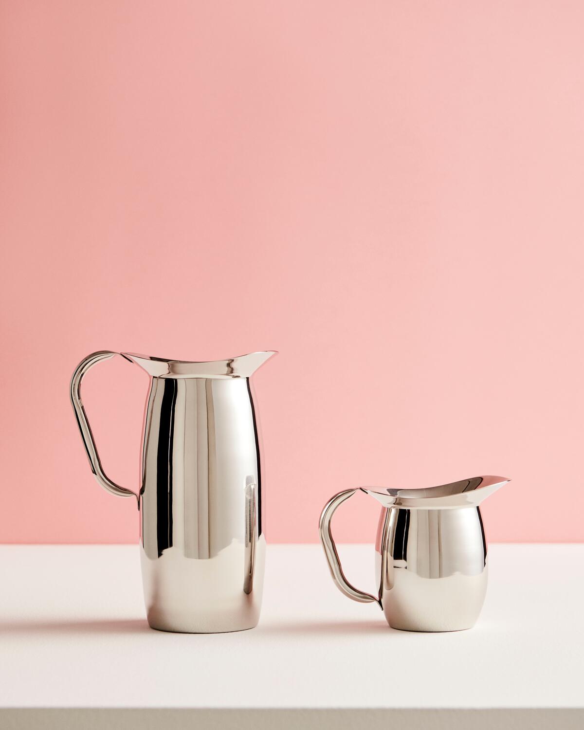 Indian Steel Pitcher, X-Small - sølvfarvet